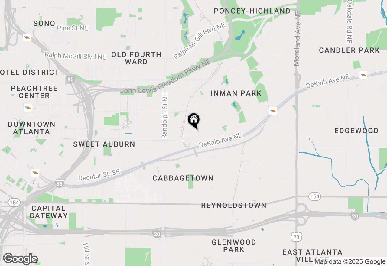 Map of 53 Krog Street Ne, Atlanta, GA 30307