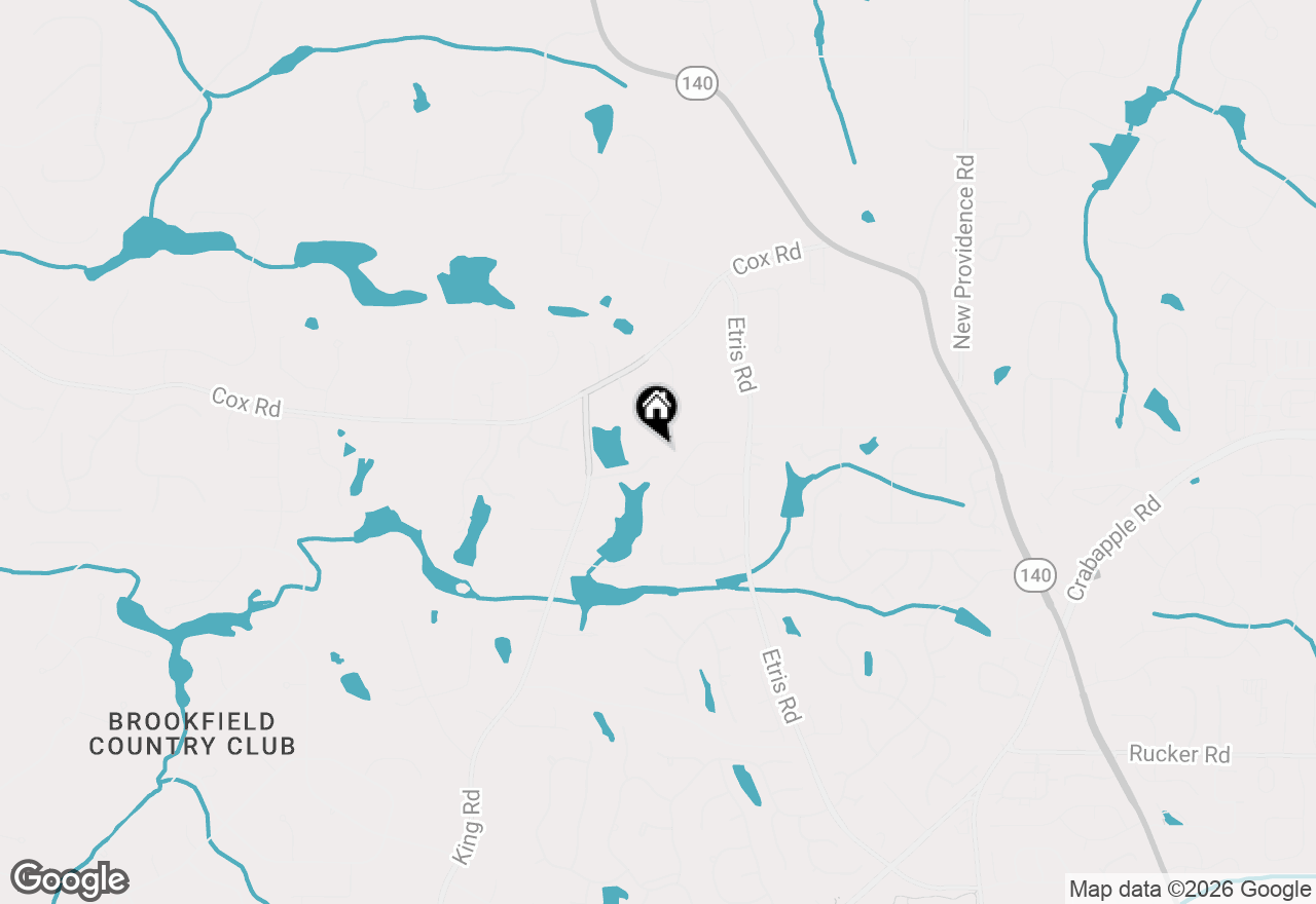 Map of 12505 King Road, Roswell, GA 30075