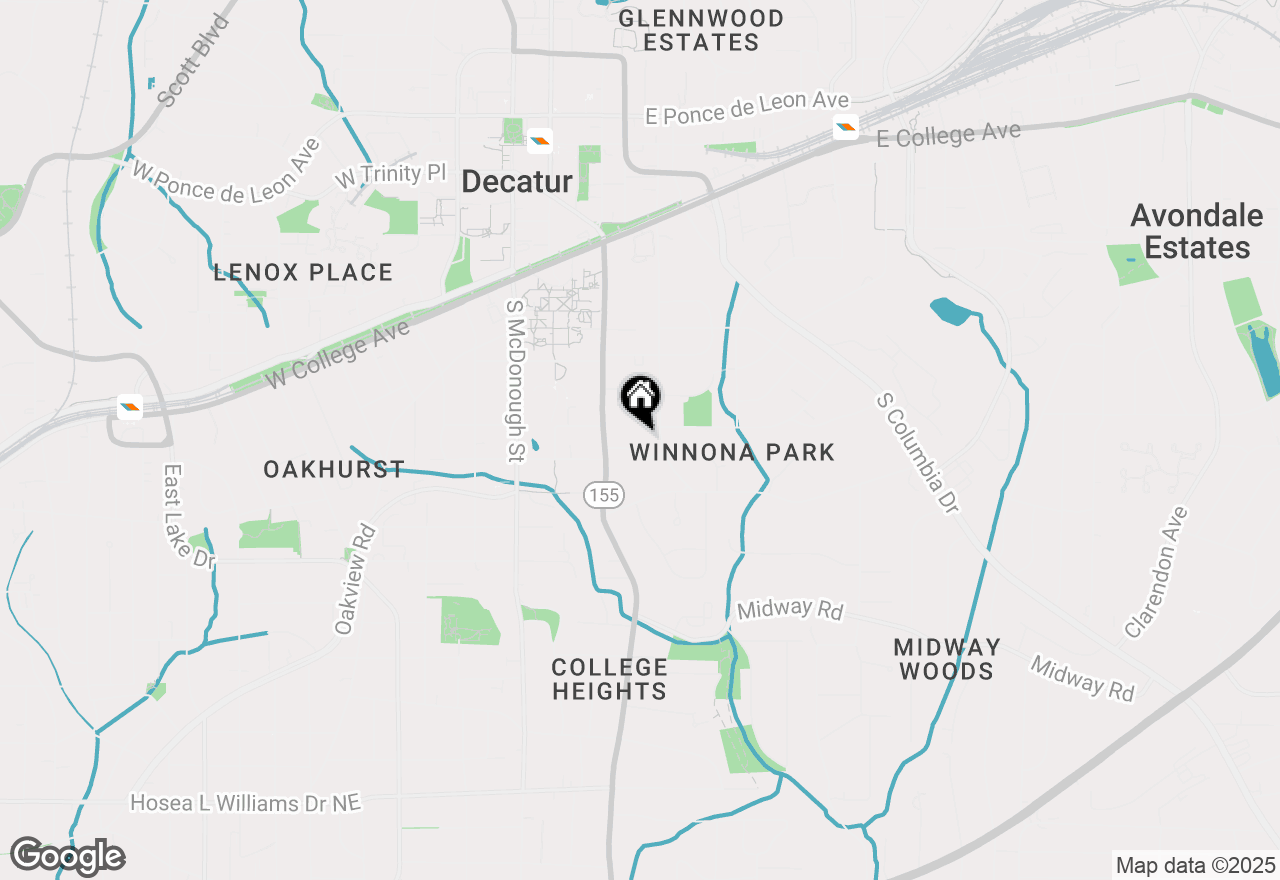 Map of 136 Bucher Drive, Decatur, GA 30030