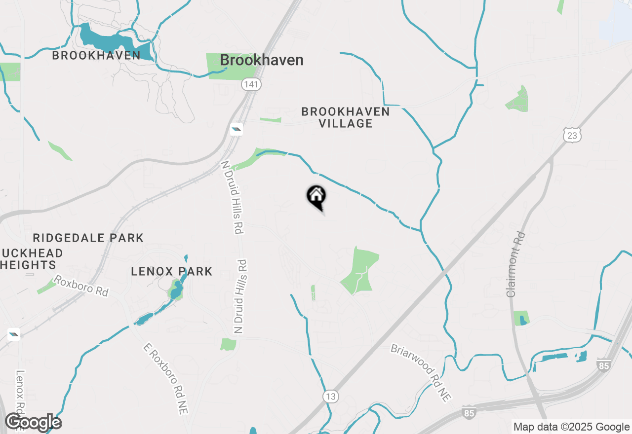 Map of 1343 Brookhaven Garden Lane Ne, Atlanta, GA 30319