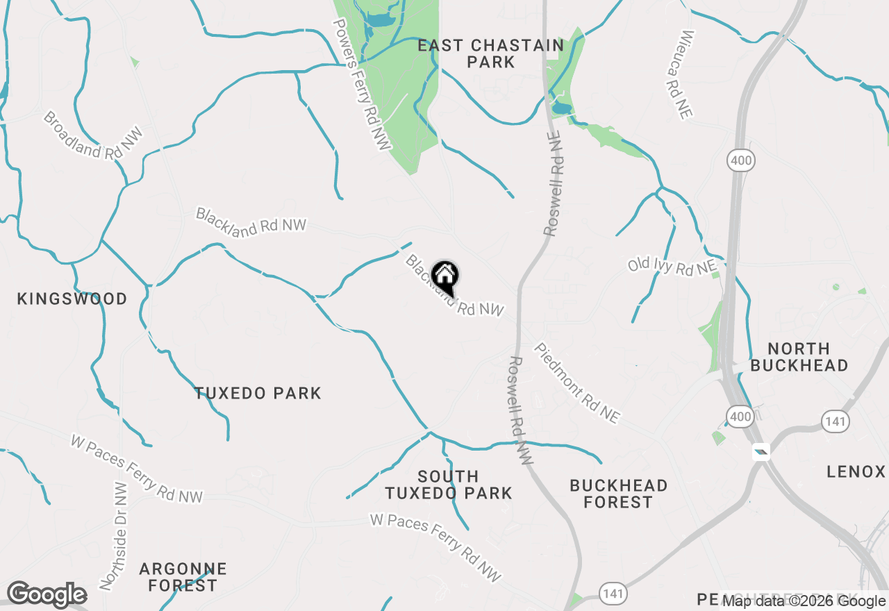 Map of 58 Blackland Road Nw, Atlanta, GA 30342