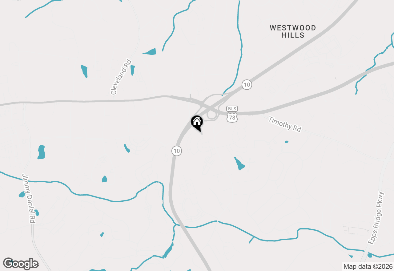 Map of 368 Summerville Lane, Athens, GA 30606
