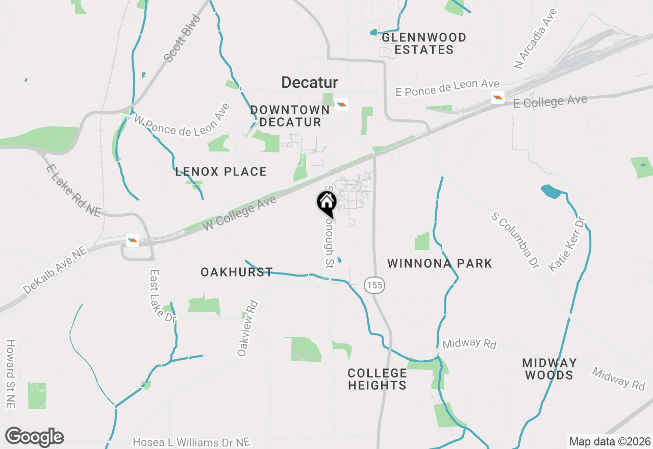 Map of 315 S Mcdonough Street, Decatur, GA 30030