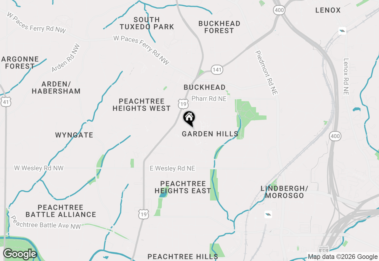 Map of 81 Delmont Drive Ne, Atlanta, GA 30305
