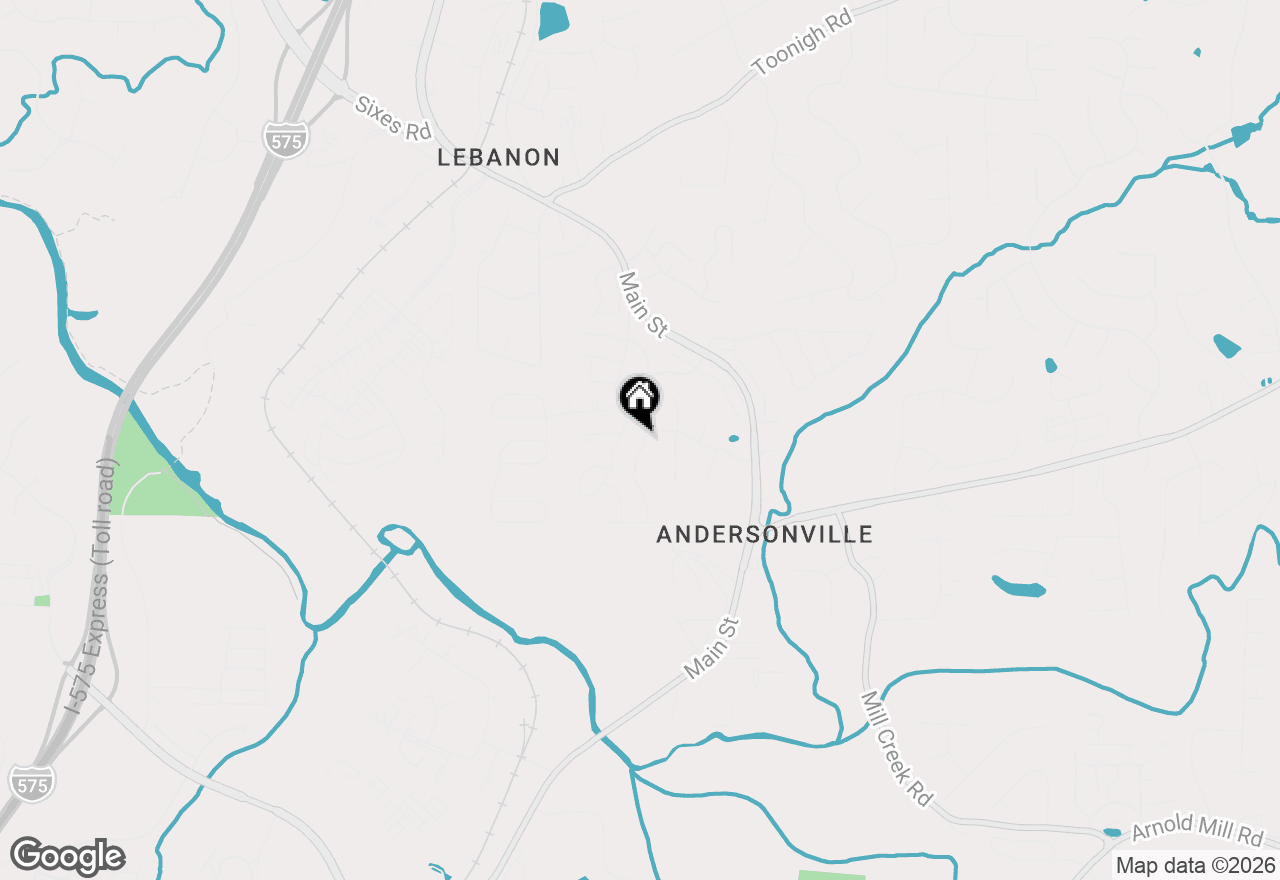 Map of 160 Archie Way, Woodstock, GA 30188