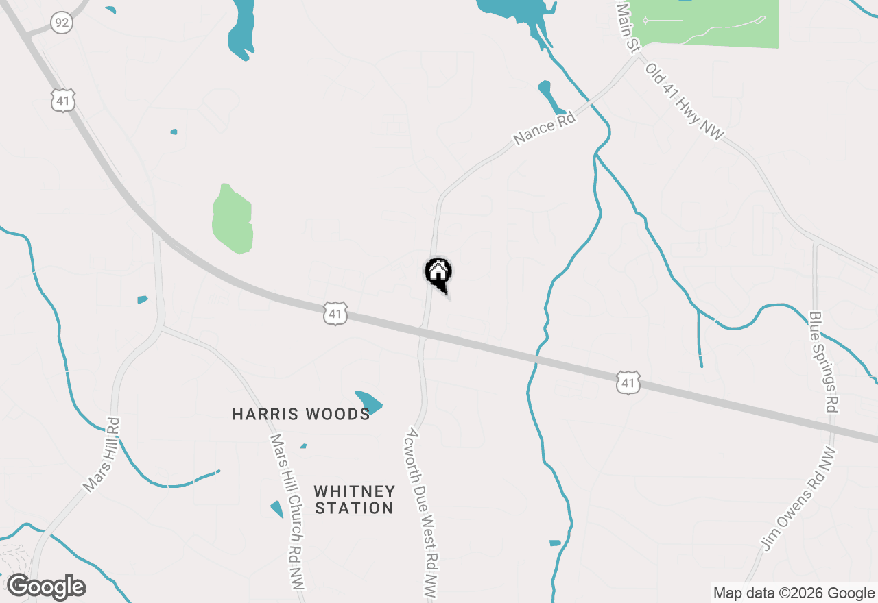 Map of 3430 Acworth Due West Road Nw, Kennesaw, GA 30144