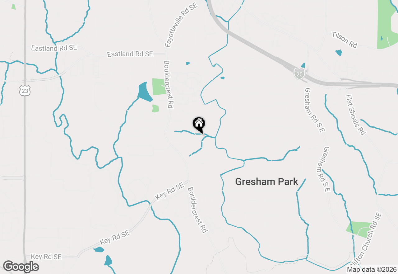 Map of 2814 Silver Hill Terrace Se, Atlanta, GA 30316