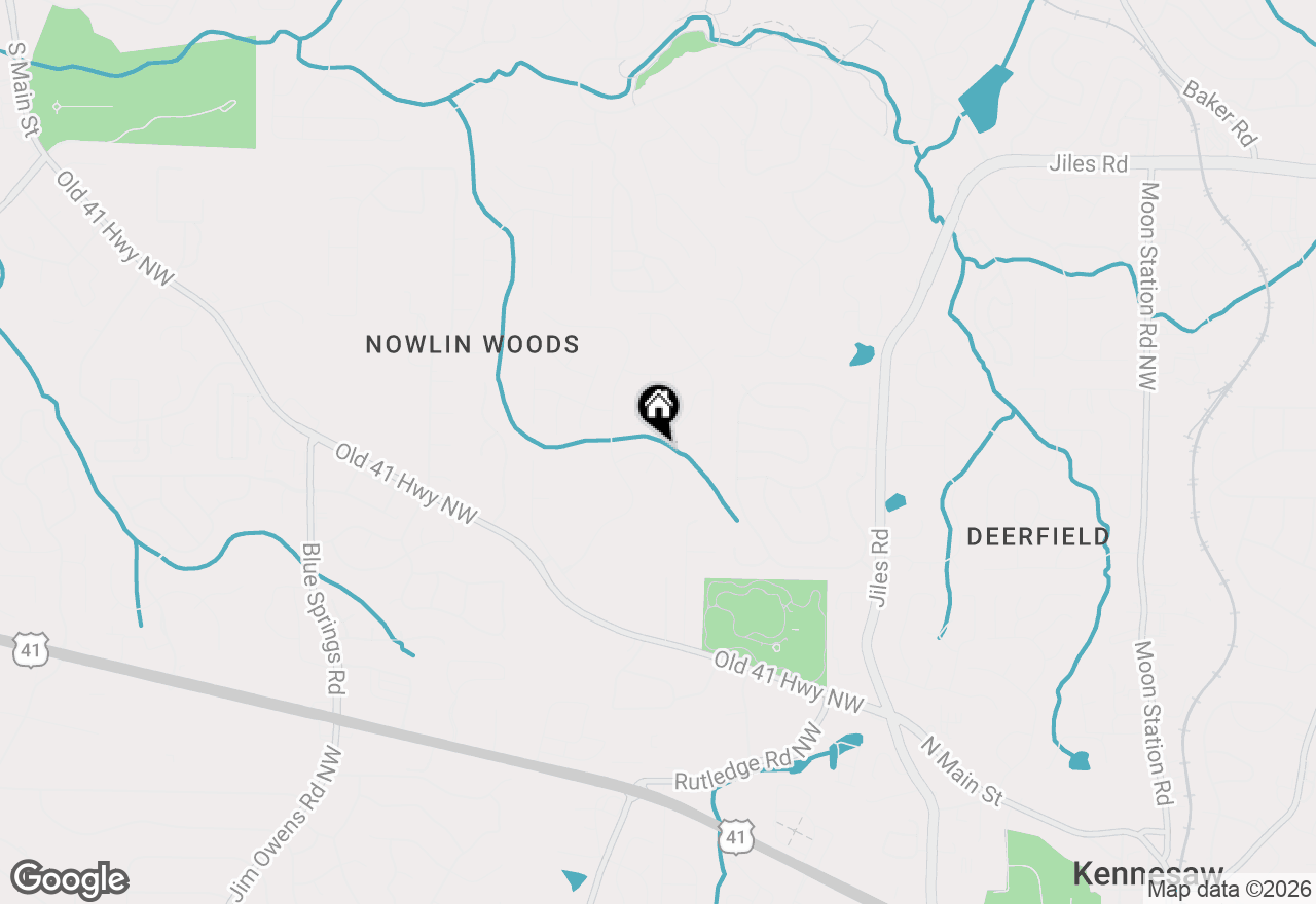 Map of 2722 Spindletop Lane Nw, Kennesaw, GA 30144