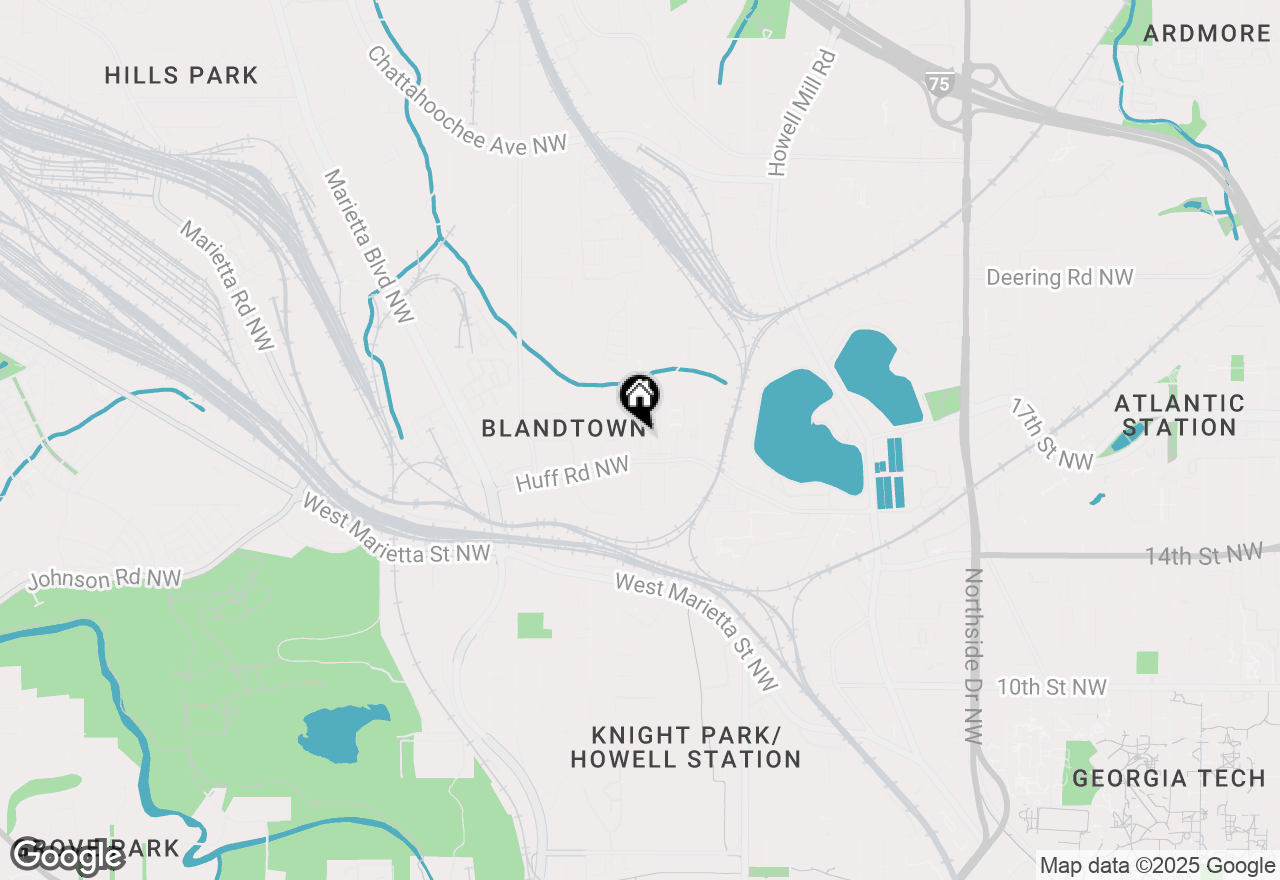 Map of 1272 Longreen Terrace Nw #4, Atlanta, GA 30318