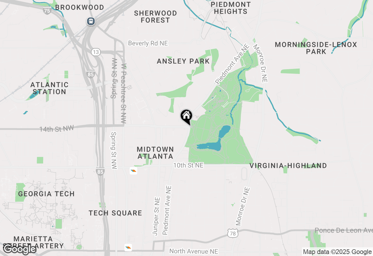 Map of 1156 Piedmont Avenue Ne #A4, Atlanta, GA 30309