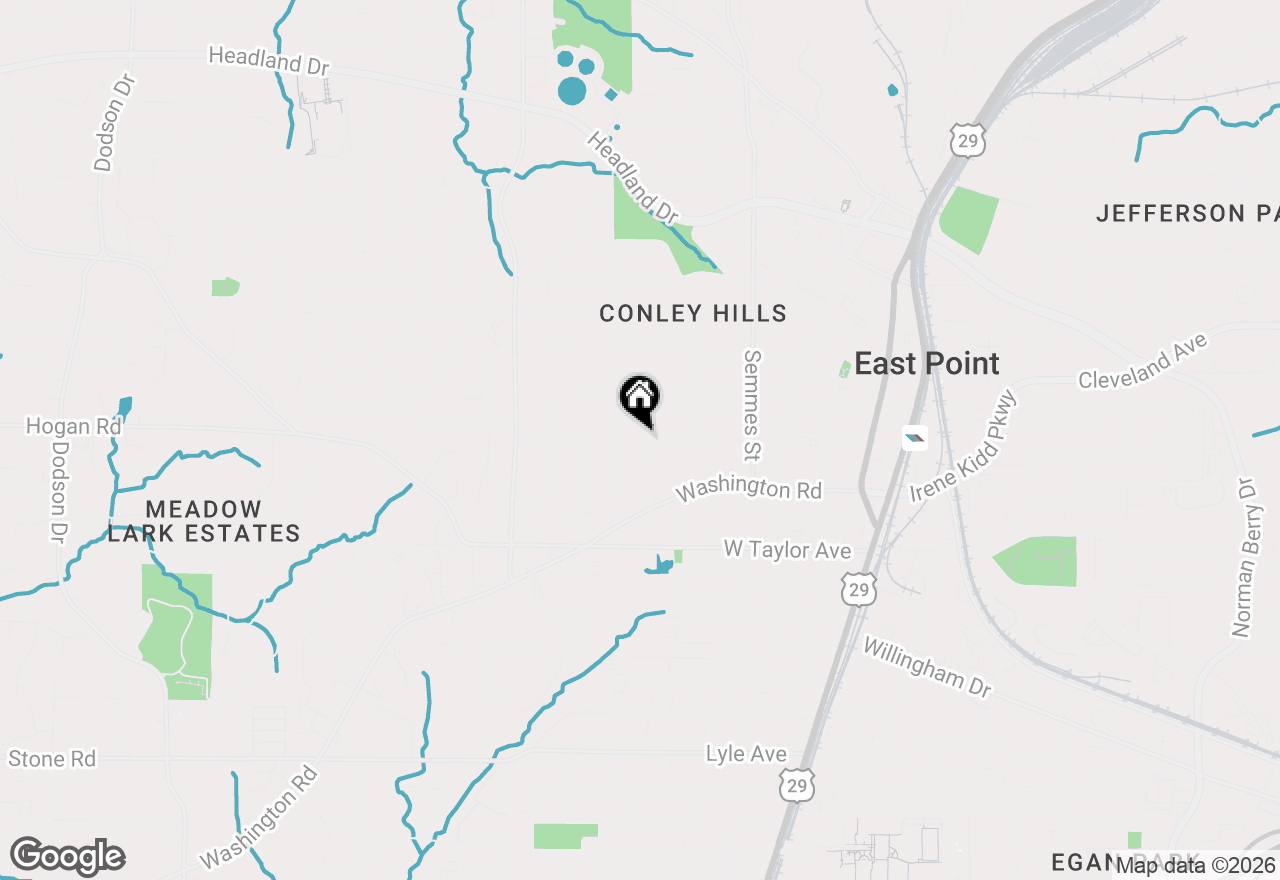 Map of 1943 Westwood Avenue, East Point, GA 30344