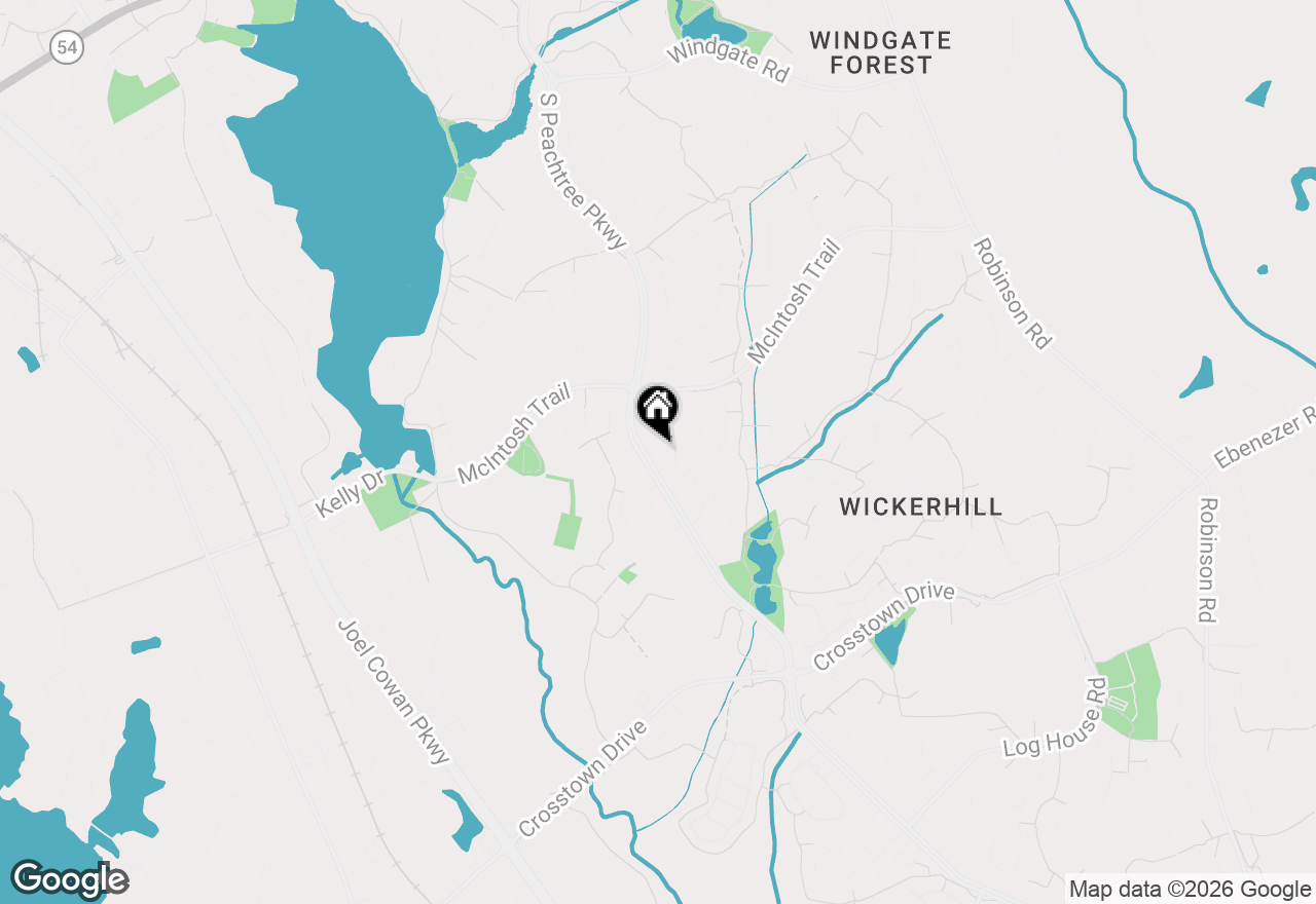 Map of 502 Peachtree Club Drive, Peachtree City, GA 30269
