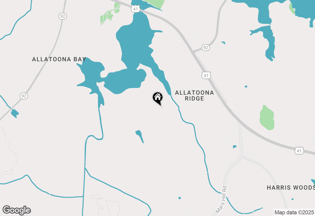 Map of 5339 Saville Drive Nw, Acworth, GA 30101