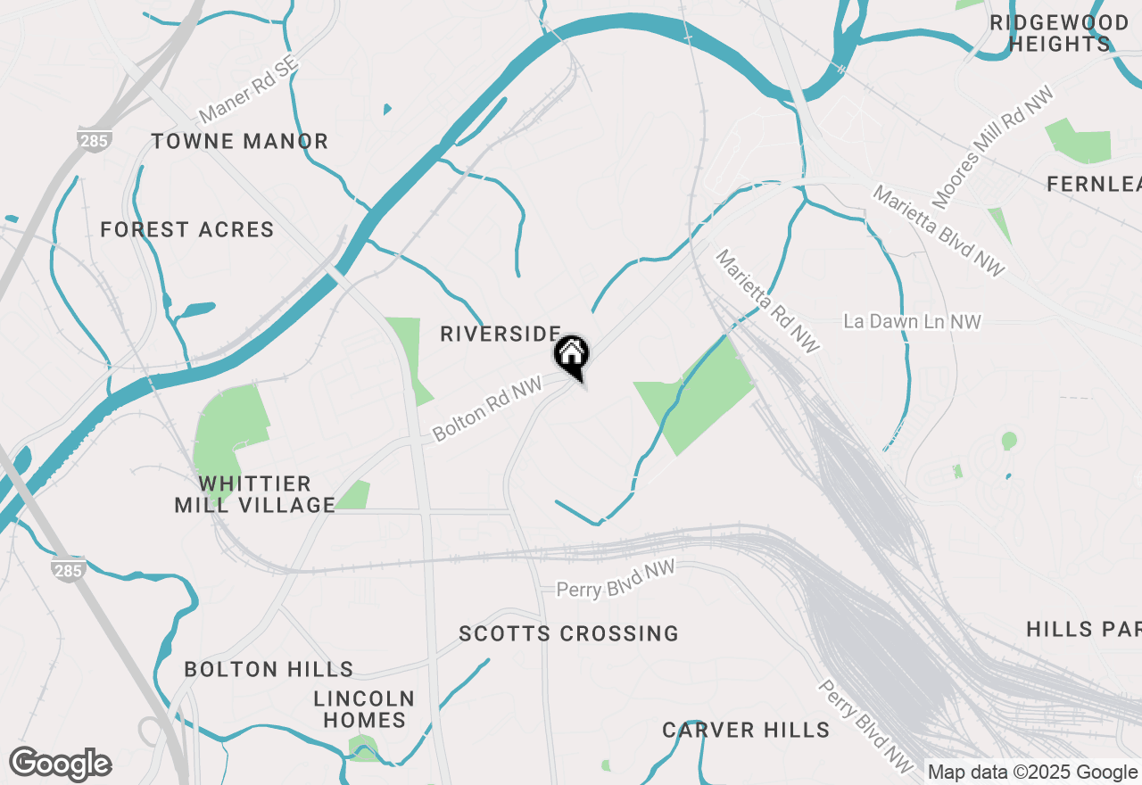 Map of 2489 Sycamore Road Nw, Atlanta, GA 30318