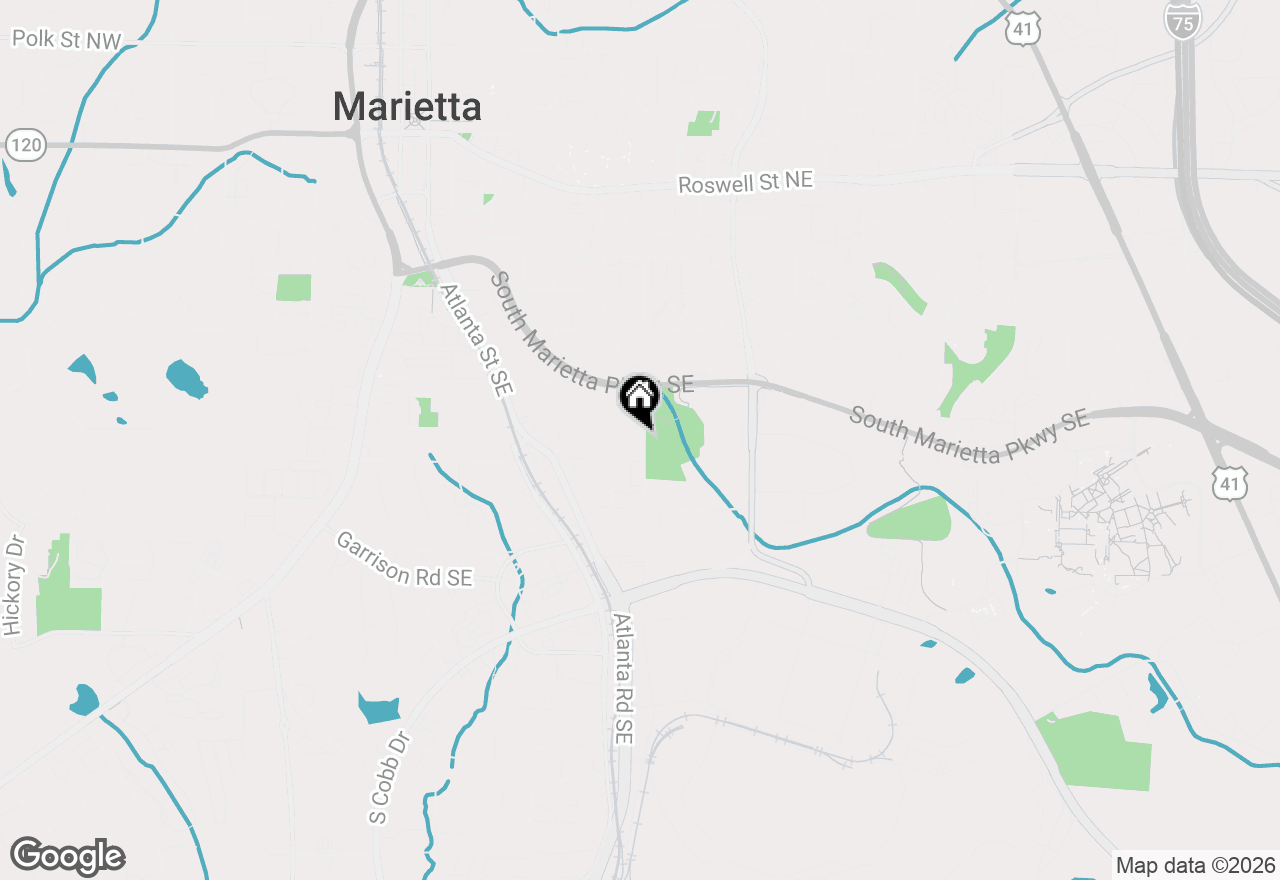 Map of 55 Gadsden Avenue, Marietta, GA 30008