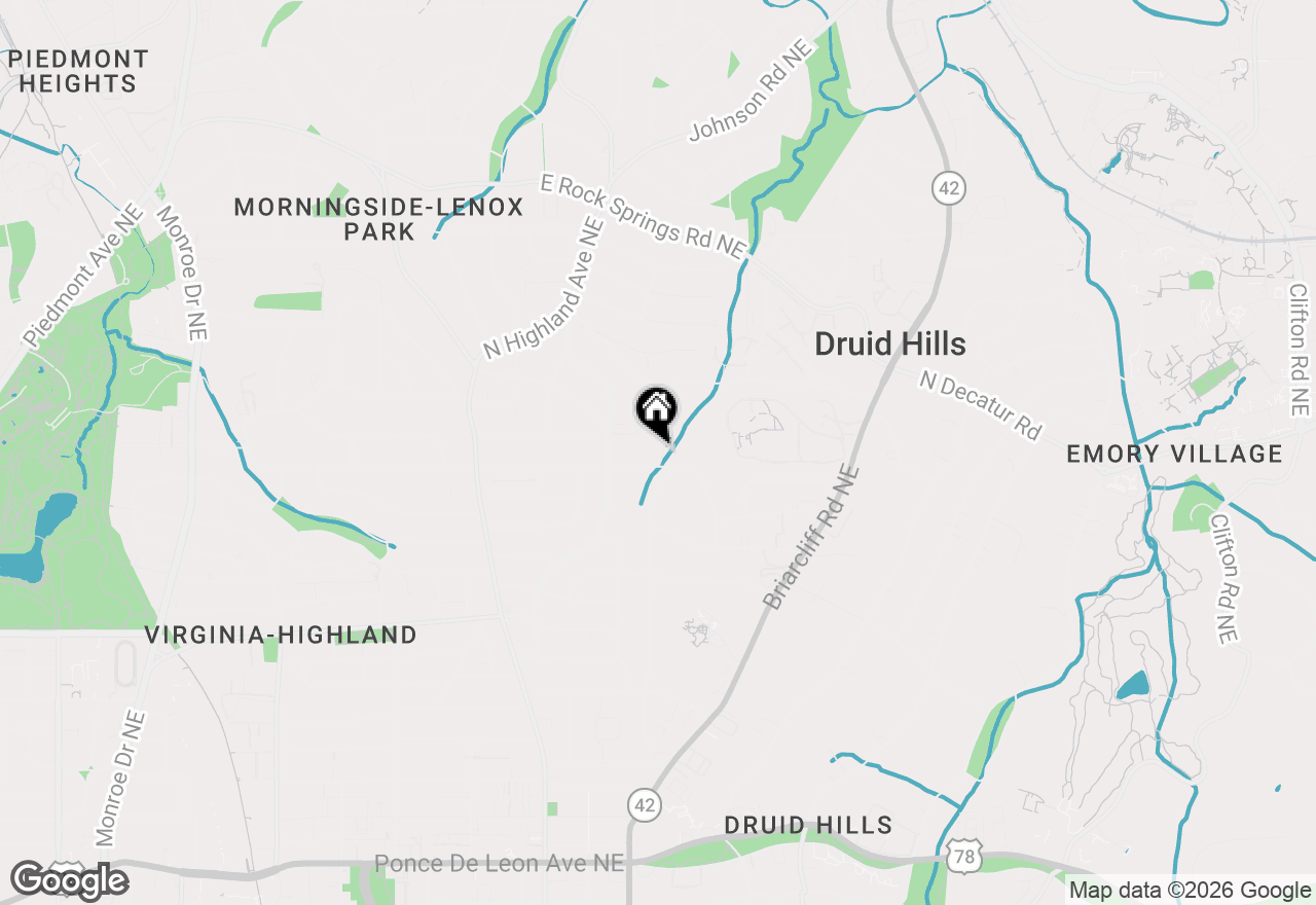 Map of 1261 Mclynn Avenue, Atlanta, GA 30306