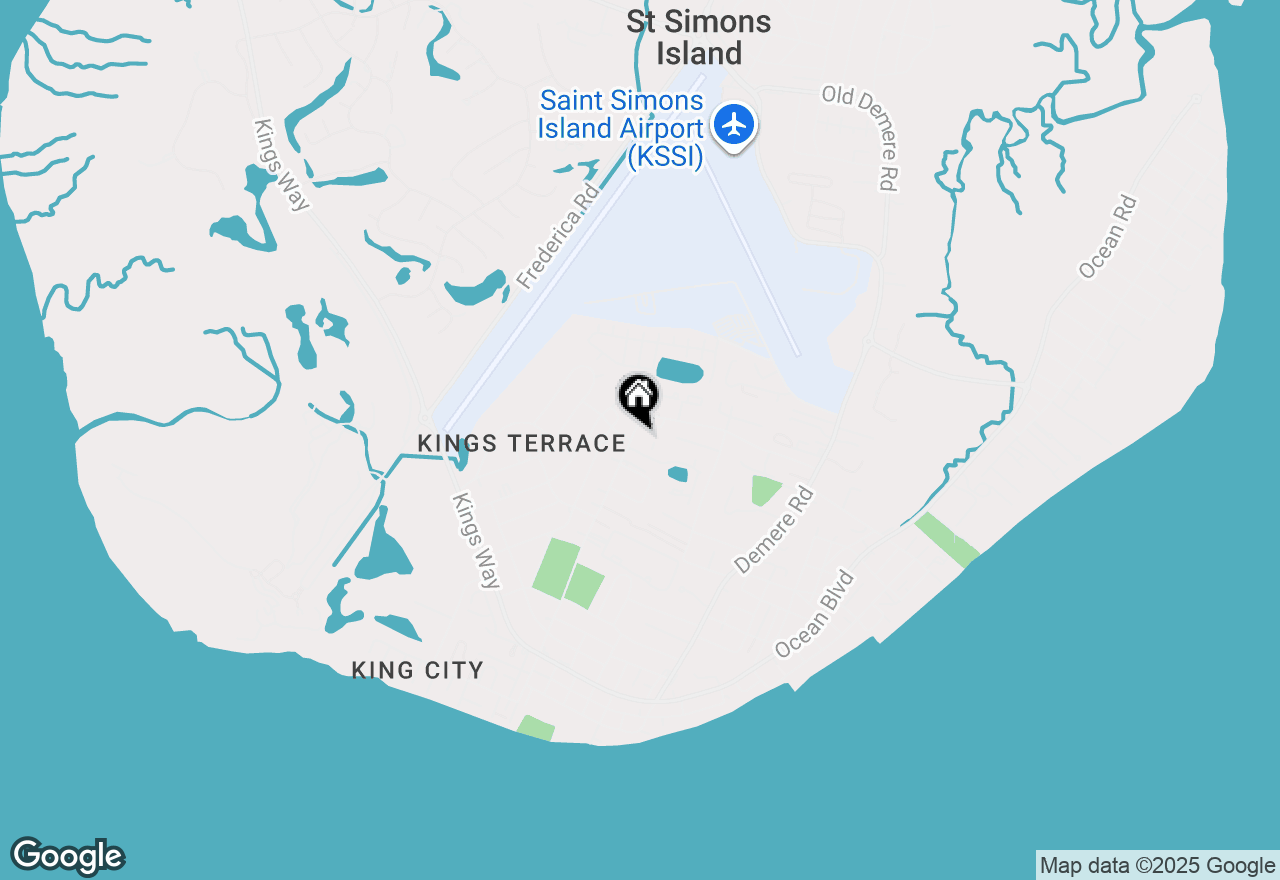Map of 850 Mallery Street #T8, St Simons Island, GA 31522