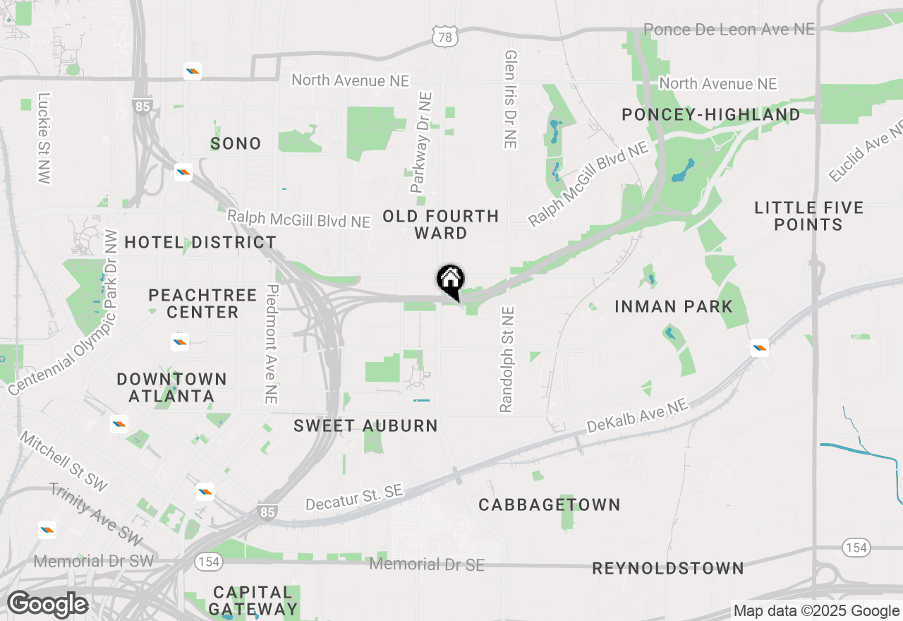 Map of 480 John Wesley Dobbs Avenue Ne #810, Atlanta, GA 30312