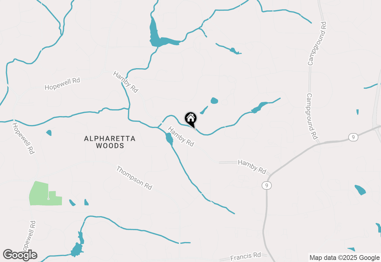 Map of 3309 Hamby Road, Milton, GA 30004