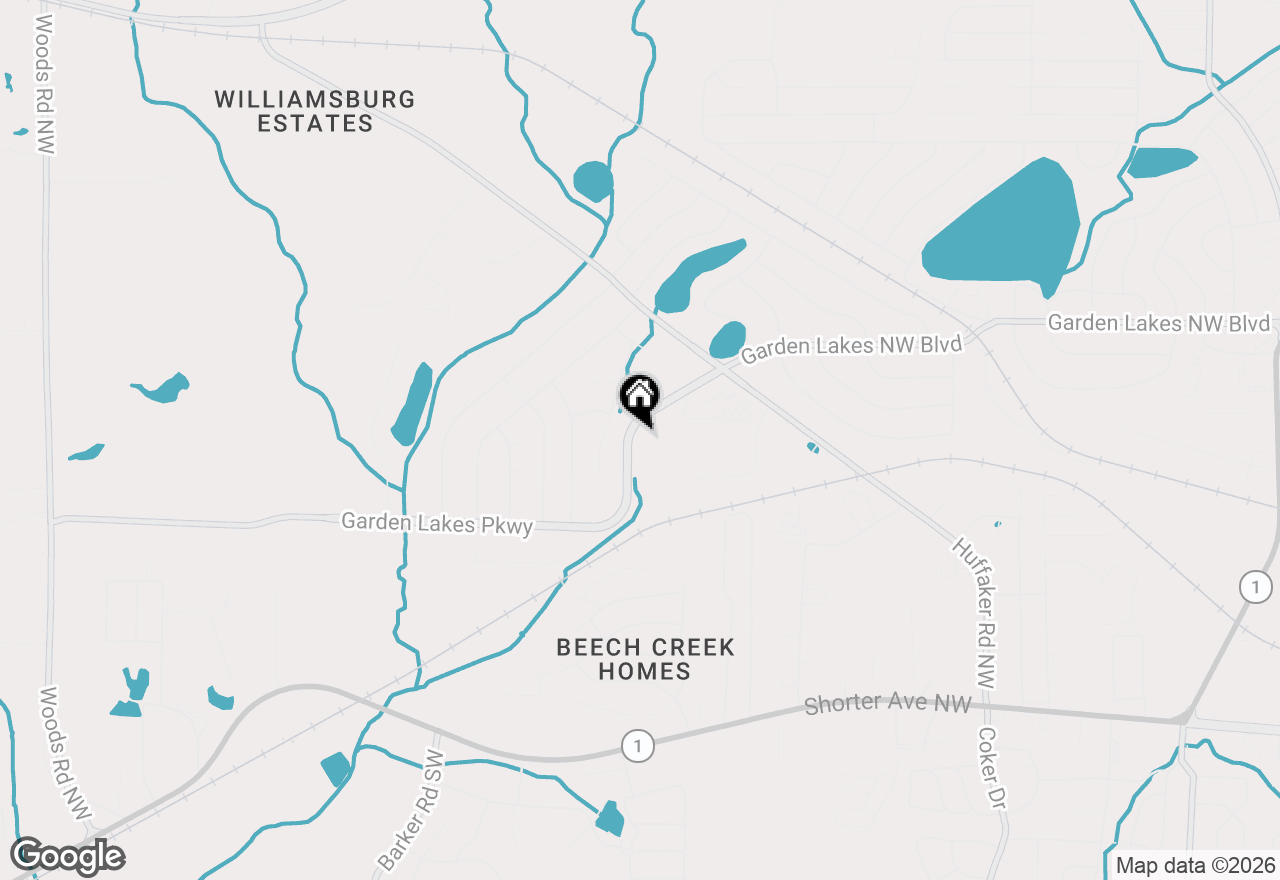 Map of 3575 Garden Lakes Parkway Nw, Rome, GA 30165