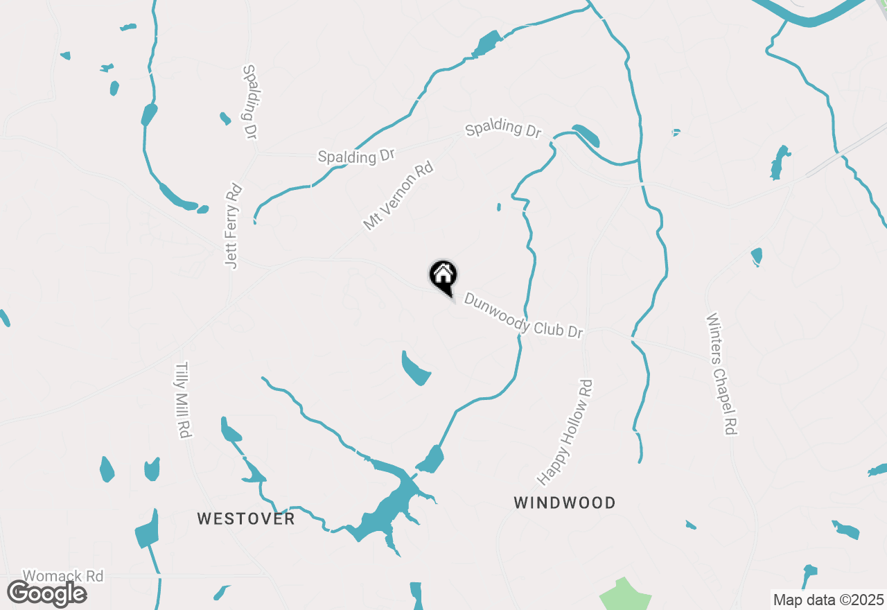 Map of 5352 Waterford Drive, Dunwoody, GA 30338