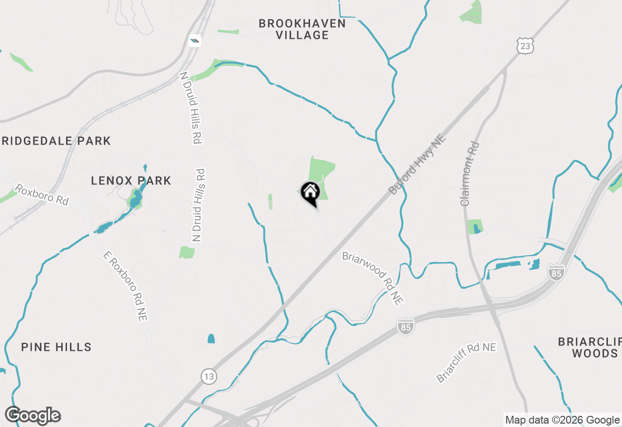 Map of 1420 Briarhaven Trail Ne, Atlanta, GA 30319