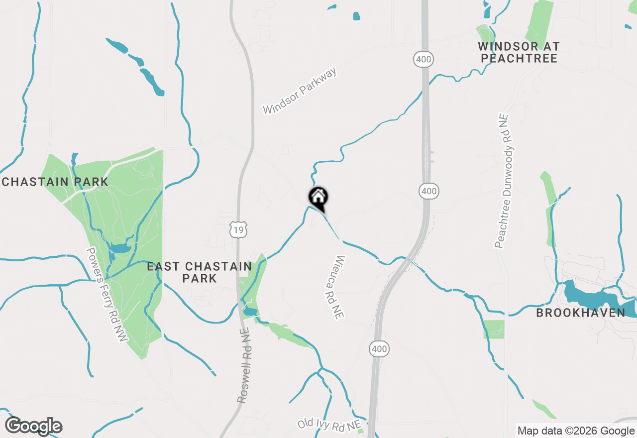 Map of 4217 Wieuca Overlook Ne, Atlanta, GA 30342