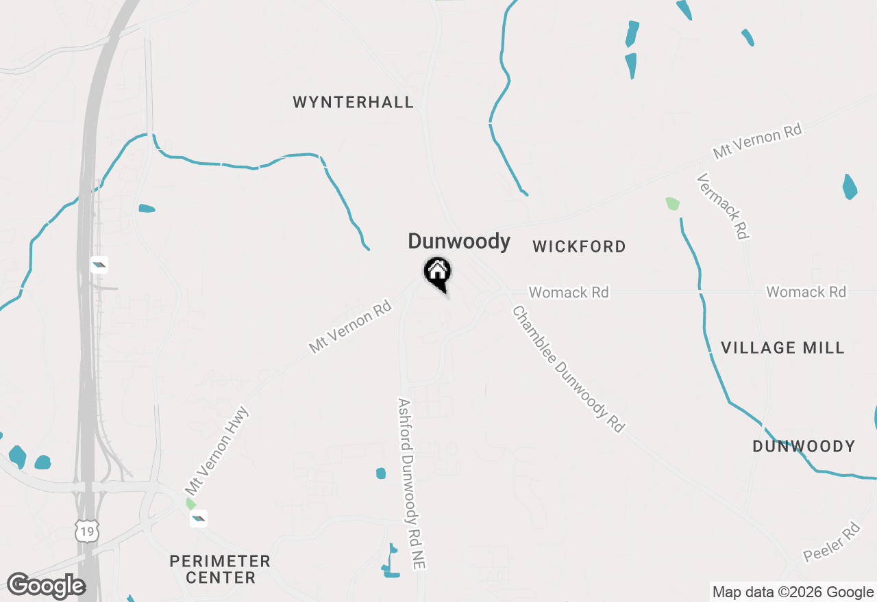 Map of 1207 Dunwoody Village Drive, Dunwoody, GA 30338