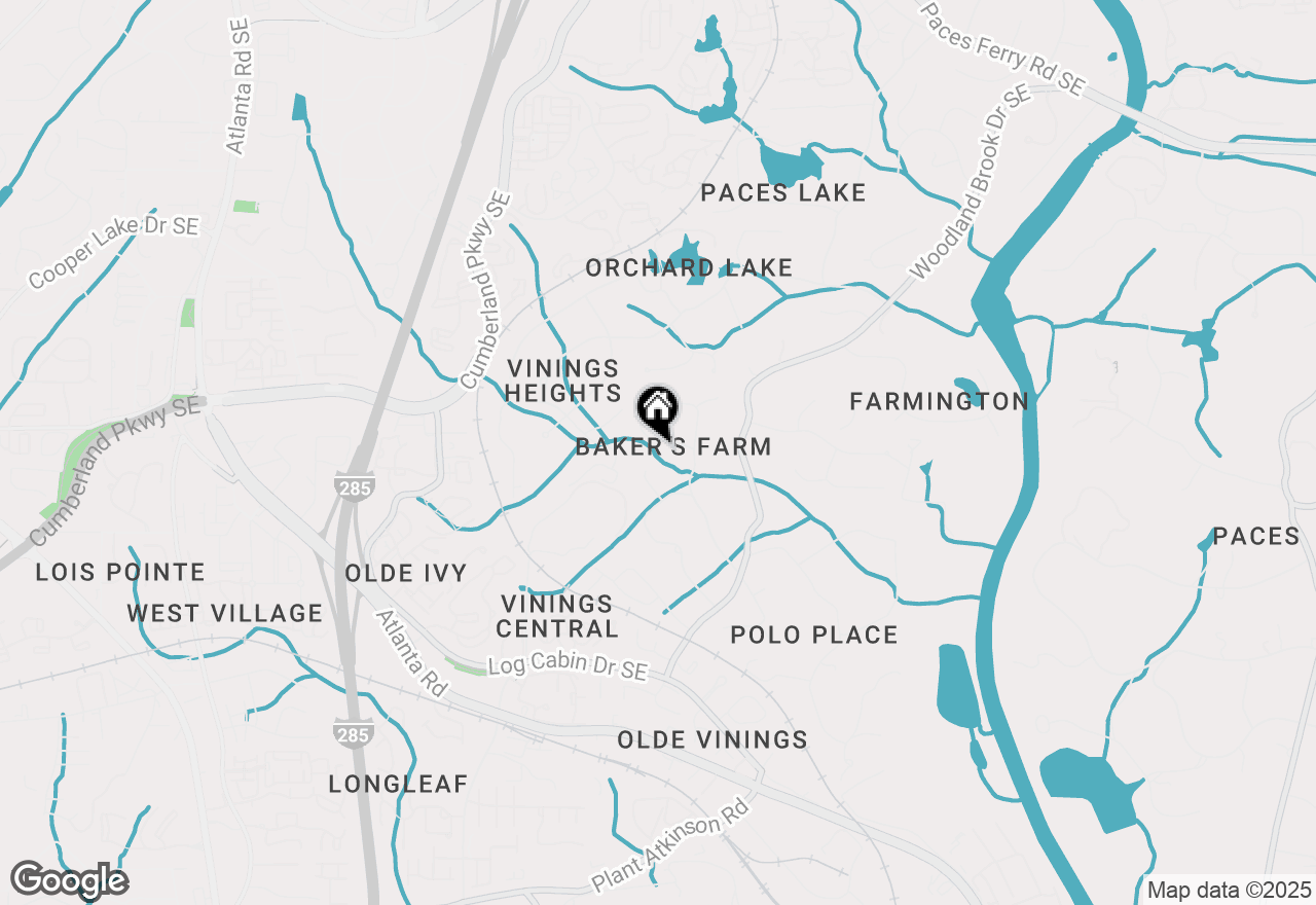 Map of 4421 Paradise Circle, Vinings, GA 30339