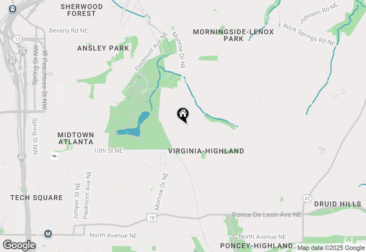 Map of 626 Elmwood Drive Ne, Atlanta, GA 30306