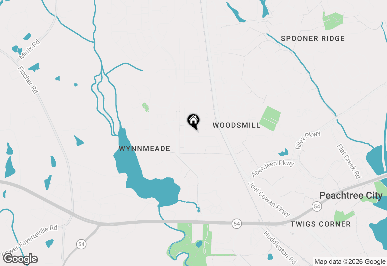 Map of 402 Freedom Lane, Peachtree City, GA 30269