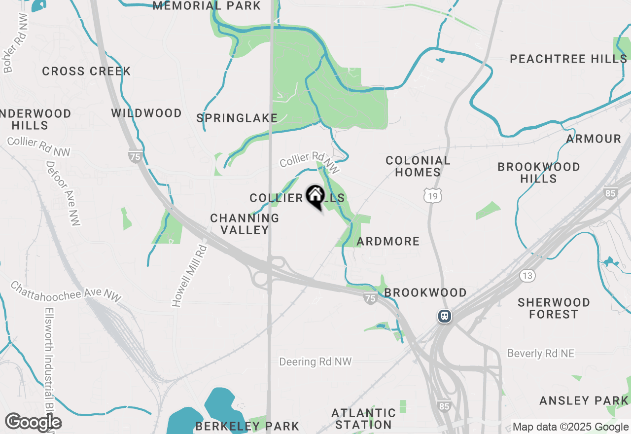 Map of 1925 Colland Drive Nw, Atlanta, GA 30318