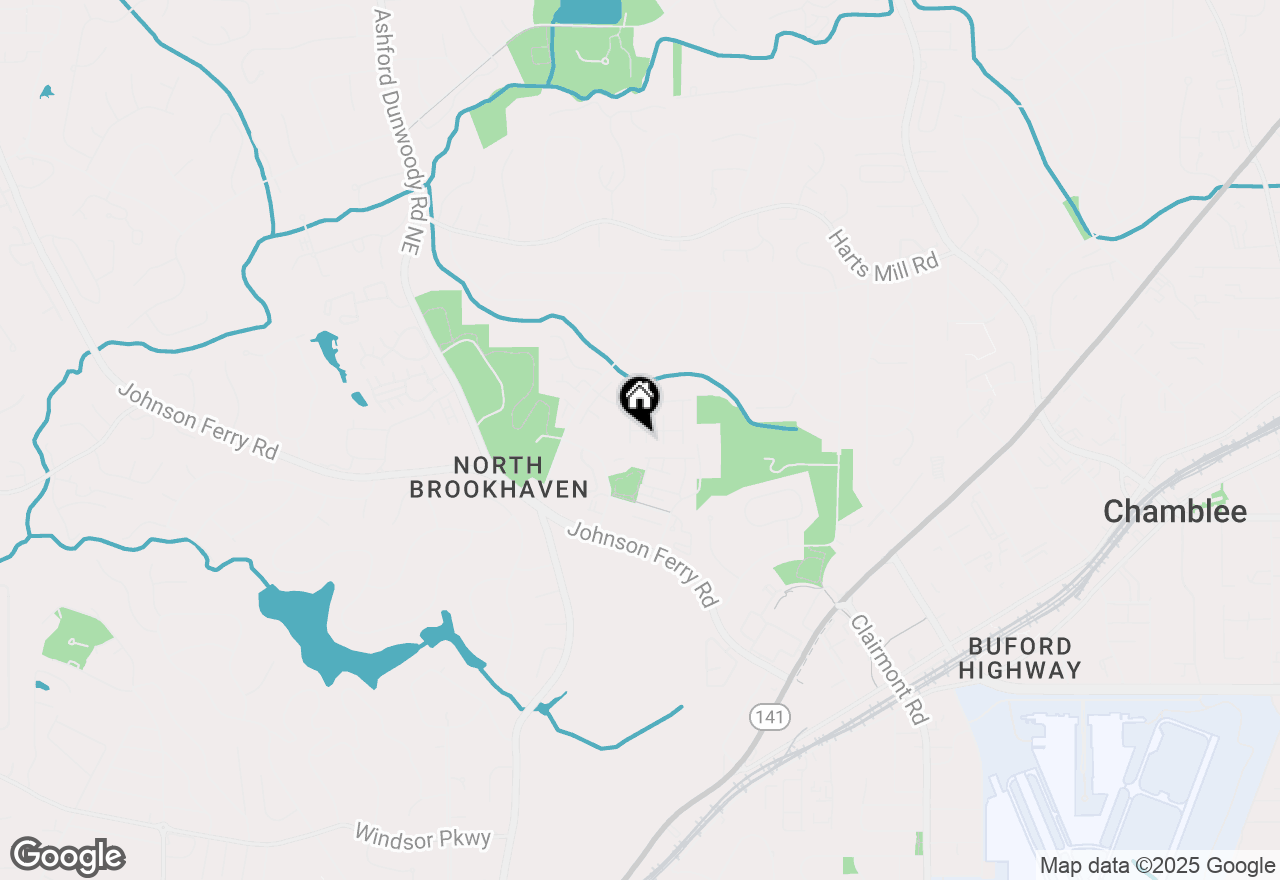 Map of 3692 Lambert Lane Ne, Brookhaven, GA 30319