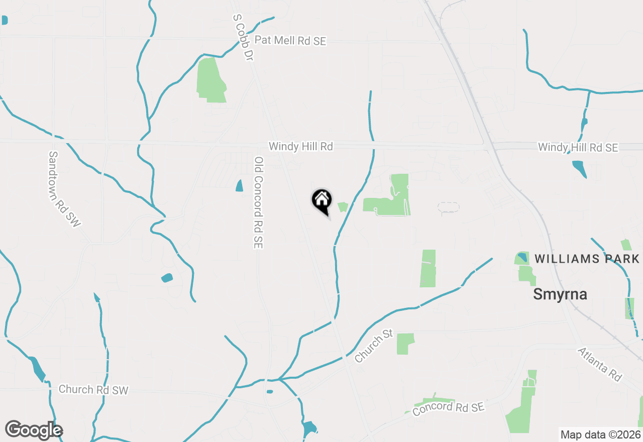 Map of 2634 Birch Street Se, Smyrna, GA 30080