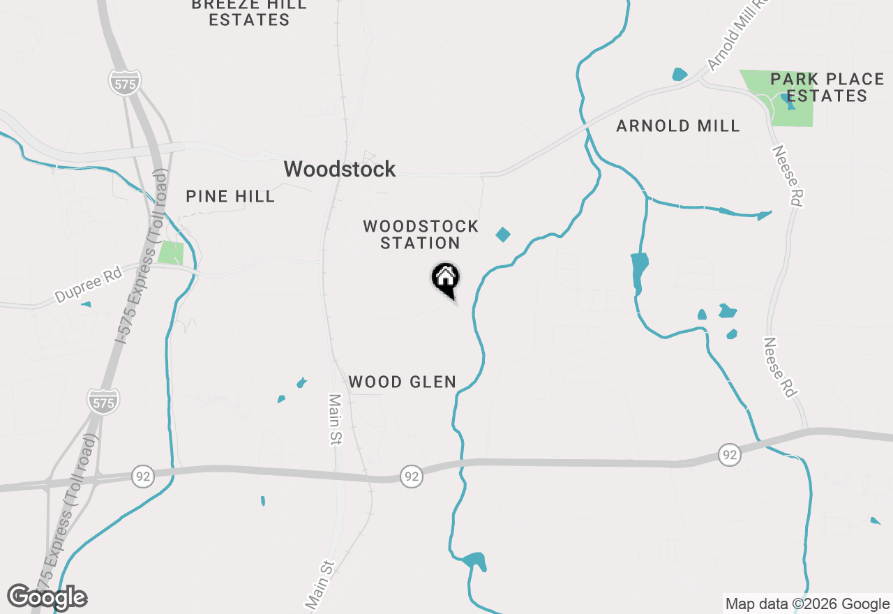 Map of 712 Song Bird Way, Woodstock, GA 30188
