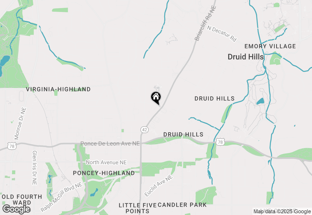 Map of 866 Briarcliff Road Ne #B3, Atlanta, GA 30306