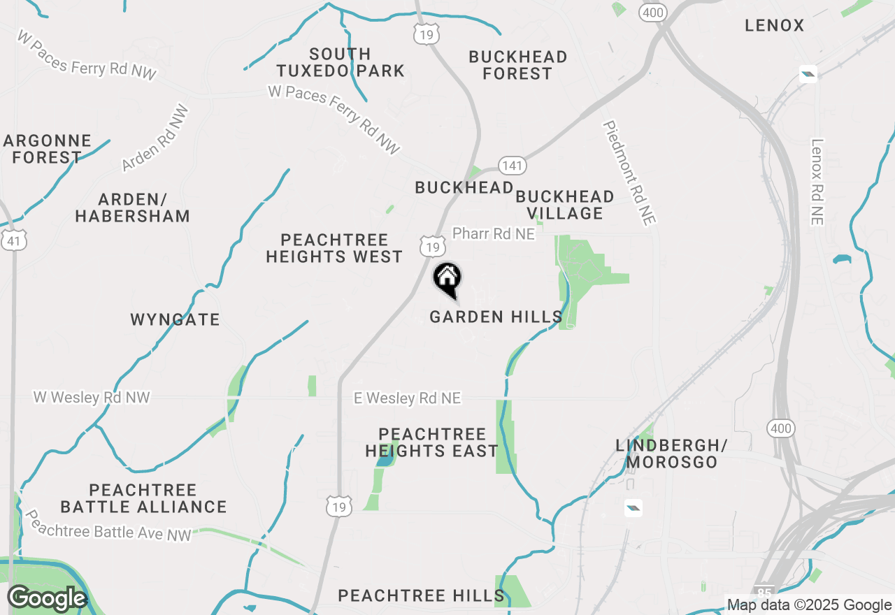 Map of 77 Delmont Drive, Atlanta, GA 30305