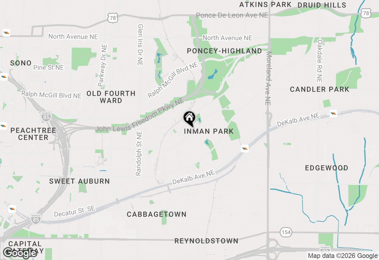 Map of 857 Inman Village Parkway Ne, Atlanta, GA 30307