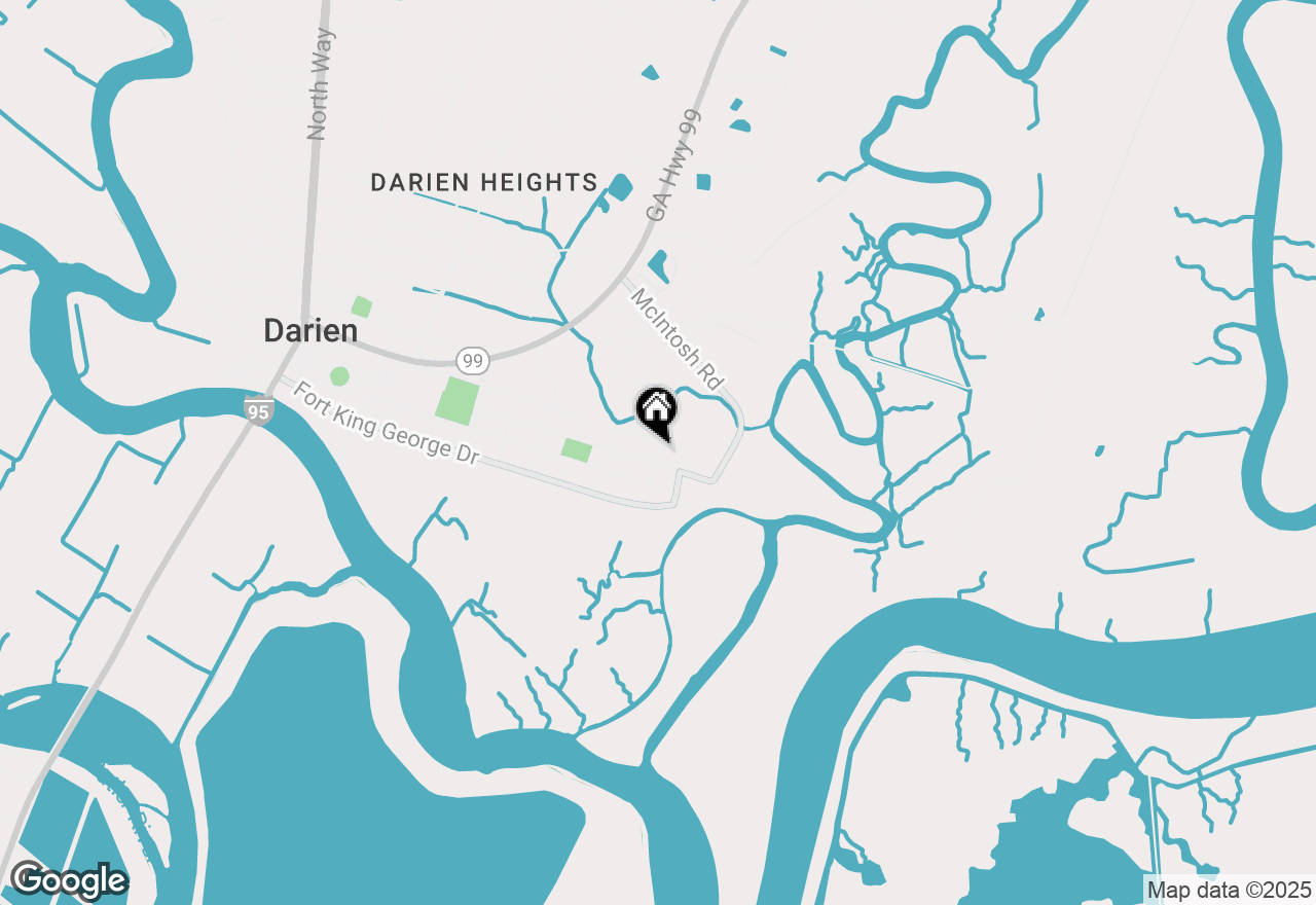 Map of 305 E Third Street, Darien, GA 31305