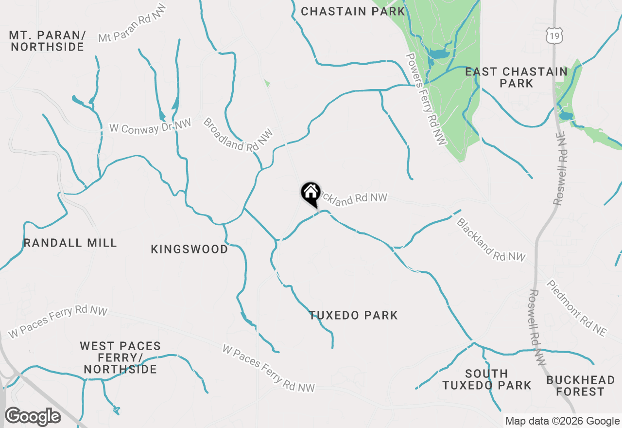 Map of 447 Valley Road, Atlanta, GA 30305