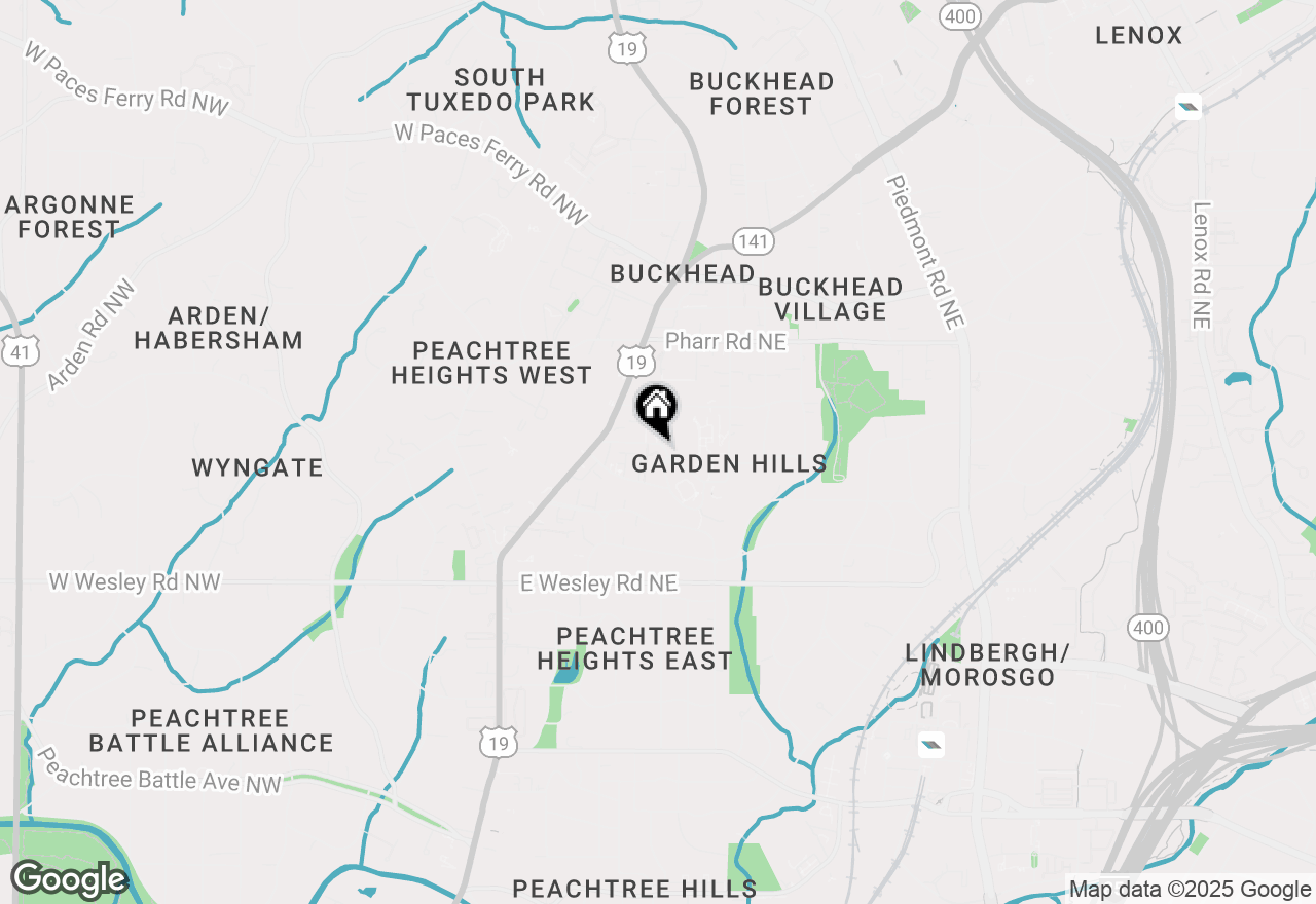 Map of 81 Delmont Drive Ne, Atlanta, GA 30305