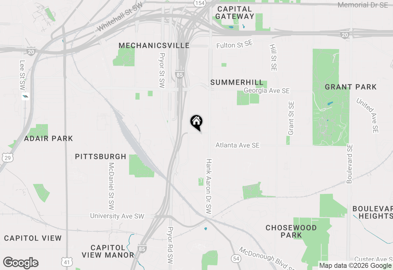 Map of 56 Ormond St Sw, Atlanta, GA 30315