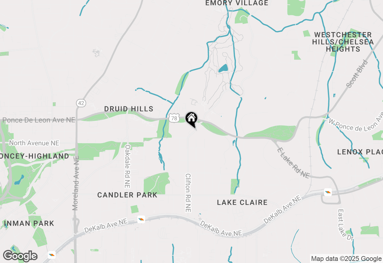 Map of 676 Clifton Road Ne, Atlanta, GA 30307