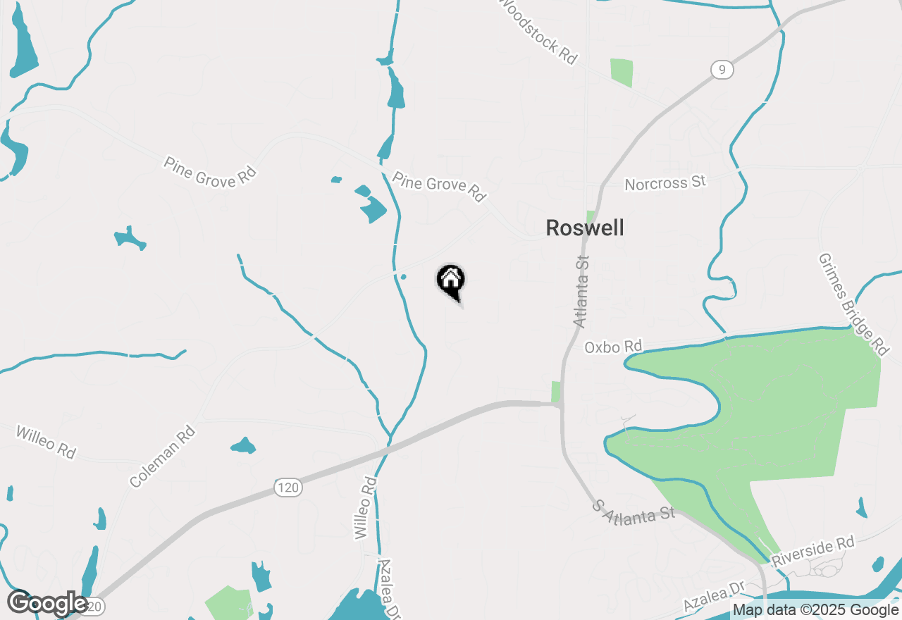 Map of 105 Roswell Green Lane, Roswell, GA 30075