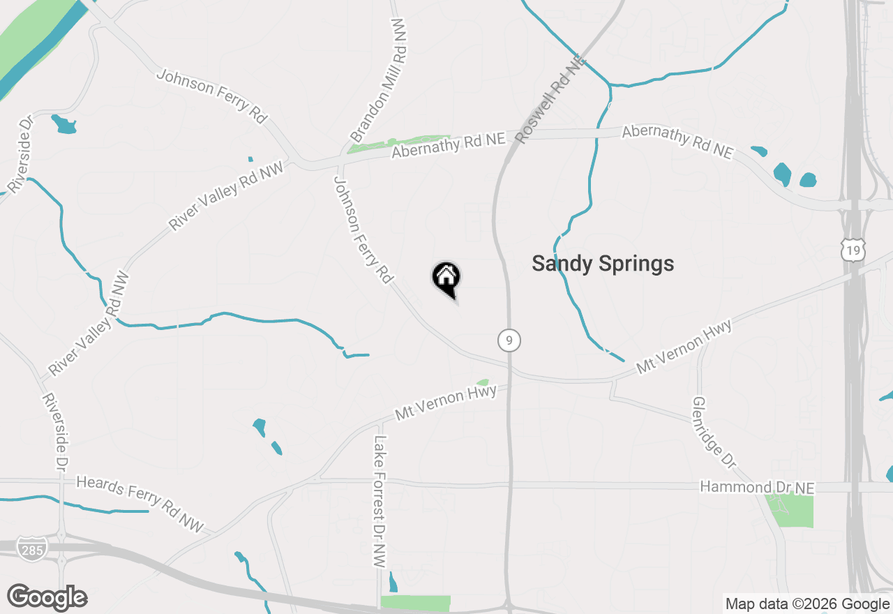 Map of 6350 N Hampton Drive, Sandy Springs, GA 30328