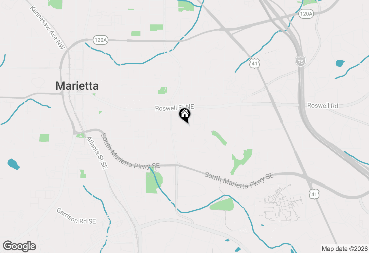 Map of 642 Armstrong Street Se, Marietta, GA 30060