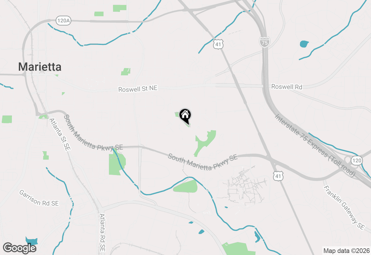 Map of 808 S Park Drive, Marietta, GA 30060