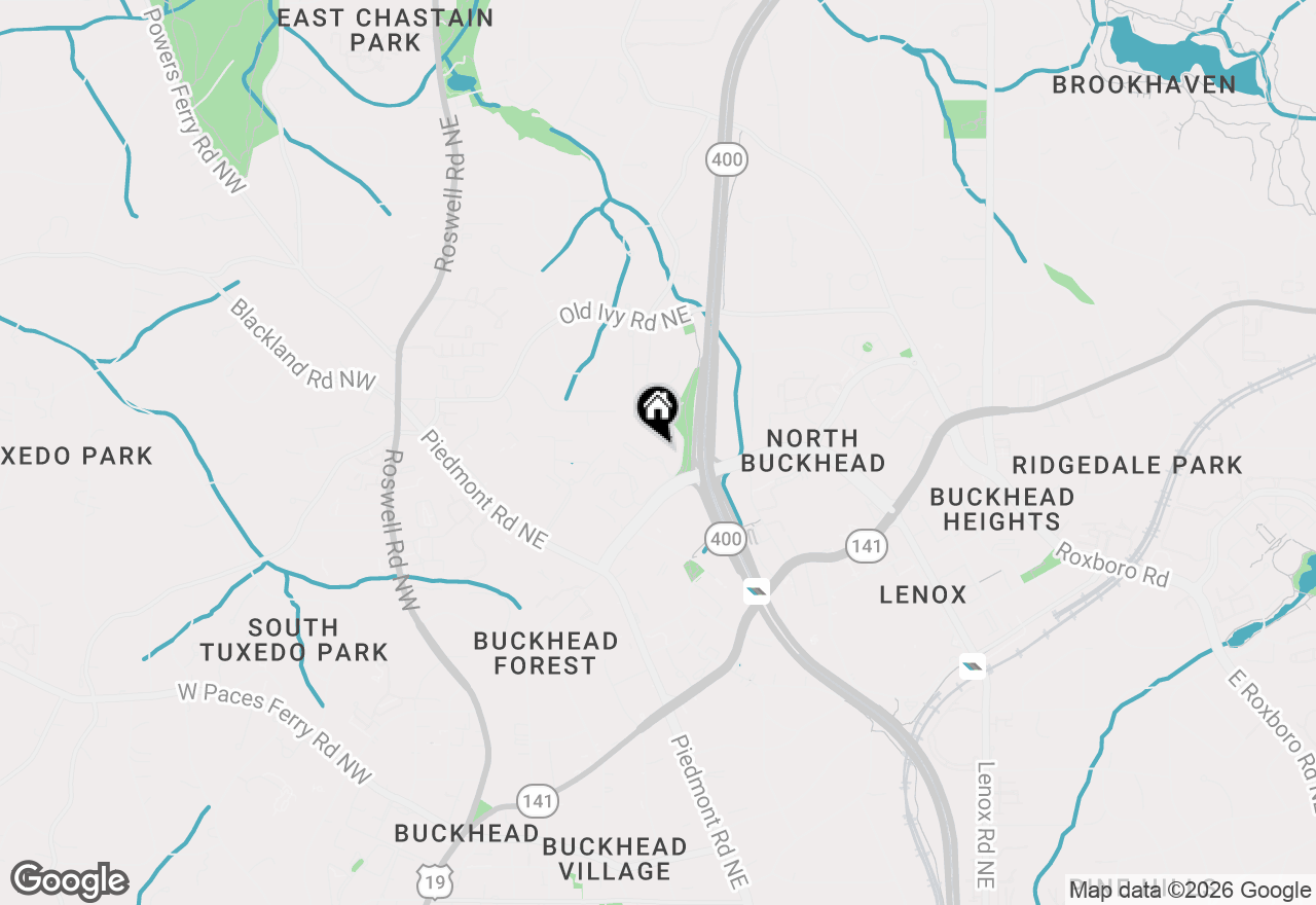 Map of 472 Ivy Park Lane Ne, Atlanta, GA 30342
