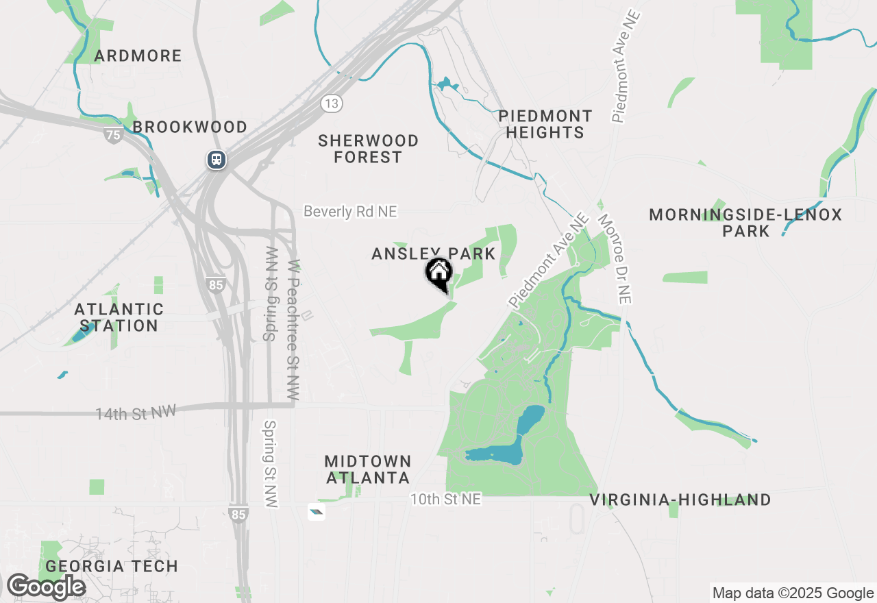 Map of 104 Westminster Drive Ne, Atlanta, GA 30309