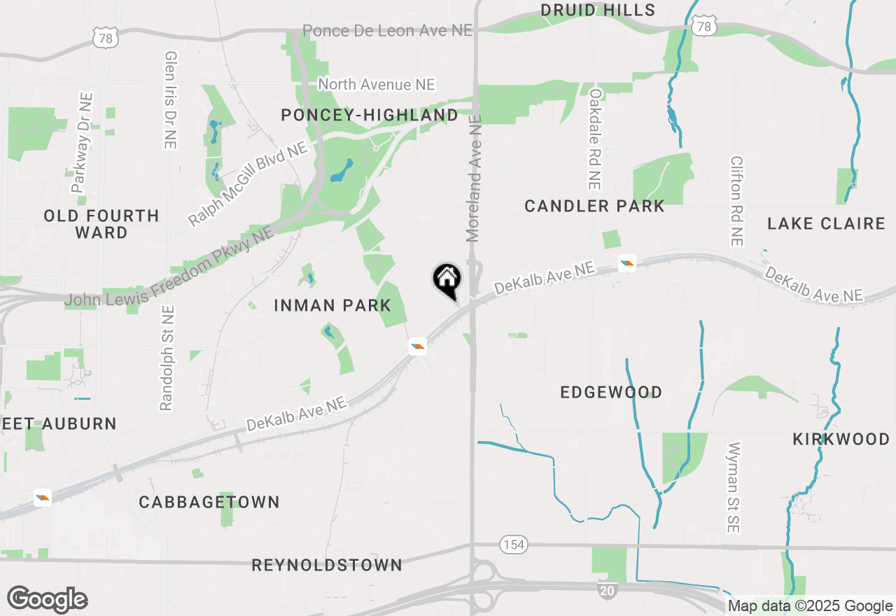 Map of 212 Haralson Avenue Ne, Atlanta, GA 30307